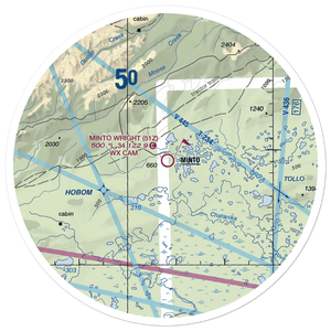 Minto Al Wright Airport (51Z) VFR Sectional Sticker (30 mile)