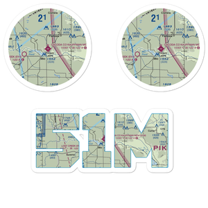 Oscoda County Airport (51M) VFR Sectional Sticker Pack