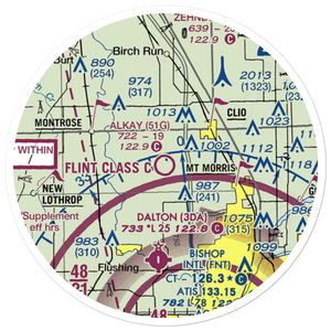 Cagney Airport (51G) VFR Sectional Sticker (20 mile)