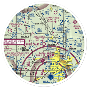 Cagney Airport (51G) VFR Sectional Sticker (30 mile)