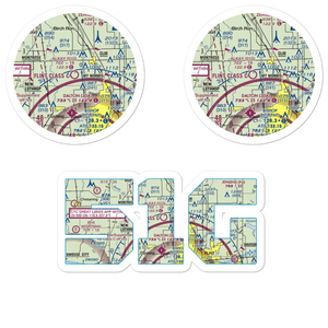Cagney Airport (51G) VFR Sectional Sticker Pack