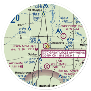 Howard Nixon Memorial Airport (50G) VFR Sectional Sticker (20 mile)