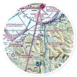 Jakolof Bay Airport (4Z9) VFR Sectional Sticker (30 mile)