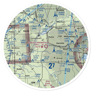 Eagles Landing Airport (4Y9) VFR Sectional Sticker (30 mile)