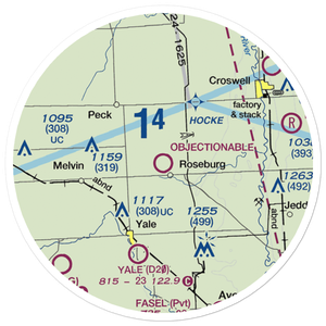 Para Field (4Y8) VFR Sectional Sticker (20 mile)