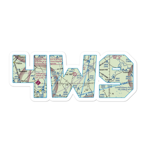 Pink Hill Airport (4W9) VFR Sectional Sticker