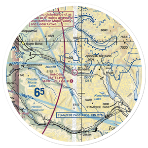 Bandera State Airport (4W0) VFR Sectional Sticker (30 mile)