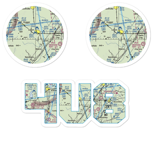 Morrison Flight Park Ultralightport (4U8) VFR Sectional Sticker Pack