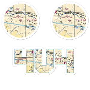 Maddox Ranch Co Airport (4U4) VFR Sectional Sticker Pack
