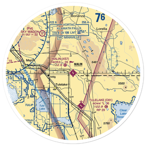 Malin Airport (4S7) VFR Sectional Sticker (30 mile)