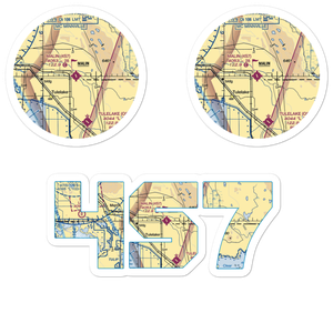 Malin Airport (4S7) VFR Sectional Sticker Pack