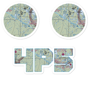 Franks Seaplane Base (4P5) VFR Sectional Sticker Pack