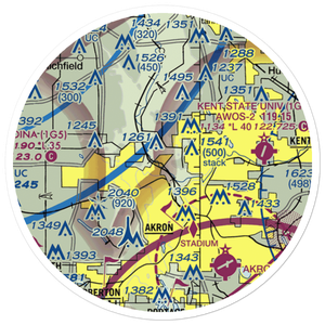 Old Portage Heliport (4P2) VFR Sectional Sticker (20 mile)