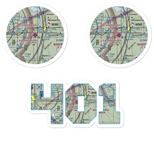 Snyder Airport (4O1) VFR Sectional Sticker Pack