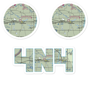 Lidgerwood Municipal Airport (4N4) VFR Sectional Sticker Pack