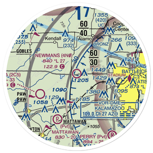Newman's Airport (4N0) VFR Sectional Sticker (20 mile)