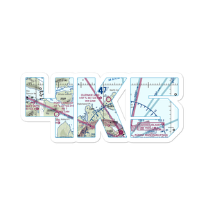 Ouzinkie Airport (4K5) VFR Sectional Sticker