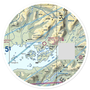 Pedro Bay Airport (4K0) VFR Sectional Sticker (30 mile)