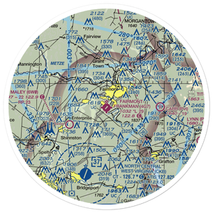 Fairmont Municipal-Frankman Field (4G7) VFR Sectional Sticker (30 mile)