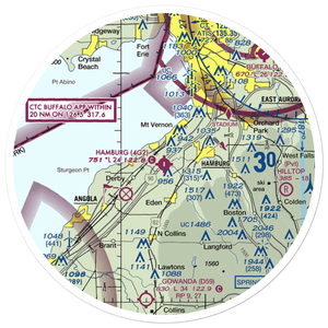 Hamburg Inc Airport (4G2) VFR Sectional Sticker (30 mile)