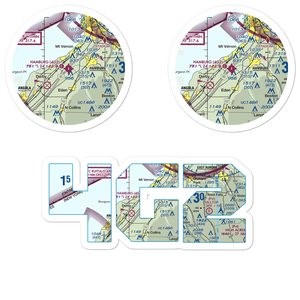 Hamburg Inc Airport (4G2) VFR Sectional Sticker Pack