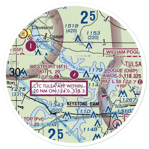 Westport Airport (4F1) VFR Sectional Sticker (20 mile)