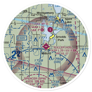 Fuller Airport (4D8) VFR Sectional Sticker (20 mile)