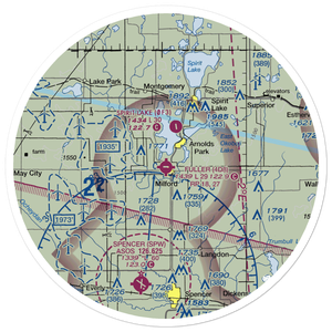 Fuller Airport (4D8) VFR Sectional Sticker (30 mile)