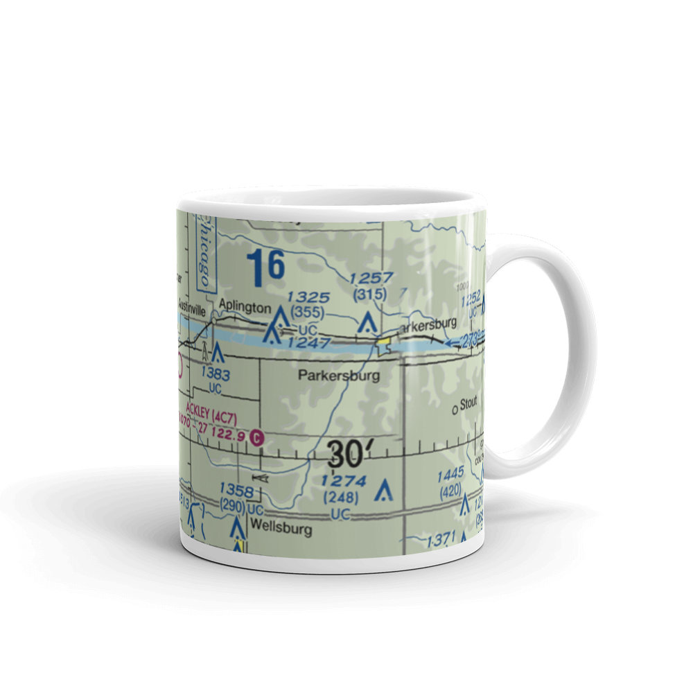 Ackley Municipal Airport (4C7) VFR Sectional  Mug 
