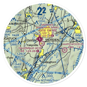 Yalesville Heliport (4C3) VFR Sectional Sticker (20 mile)