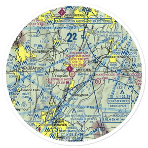 Yalesville Heliport (4C3) VFR Sectional Sticker (30 mile)