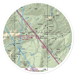 Livengood Camp Airport (4AK) VFR Sectional Sticker (30 mile)