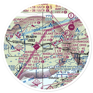 Lake Lucille Seaplane Base (4A3) VFR Sectional Sticker (20 mile)