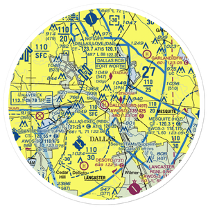 Dallas Cbd Vertiport Heliport (49T) VFR Sectional Sticker (30 mile)