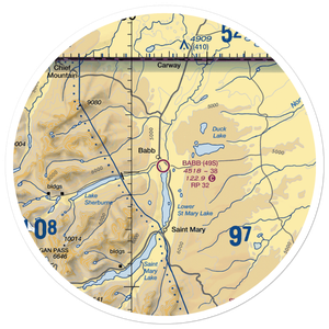 Babb Airport (49S) VFR Sectional Sticker (30 mile)