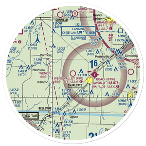 Wend Valley Airport (49G) VFR Sectional Sticker (30 mile)