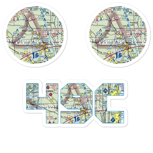 Camp Lake Airport (49C) VFR Sectional Sticker Pack