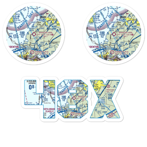 Airport Manatee Airport (48X) VFR Sectional Sticker Pack
