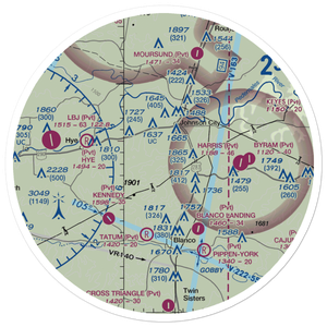 Bamberger Ranch Airport (48T) VFR Sectional Sticker (30 mile)