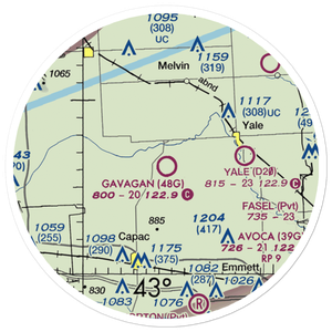 Gavagan Field (48G) VFR Sectional Sticker (20 mile)