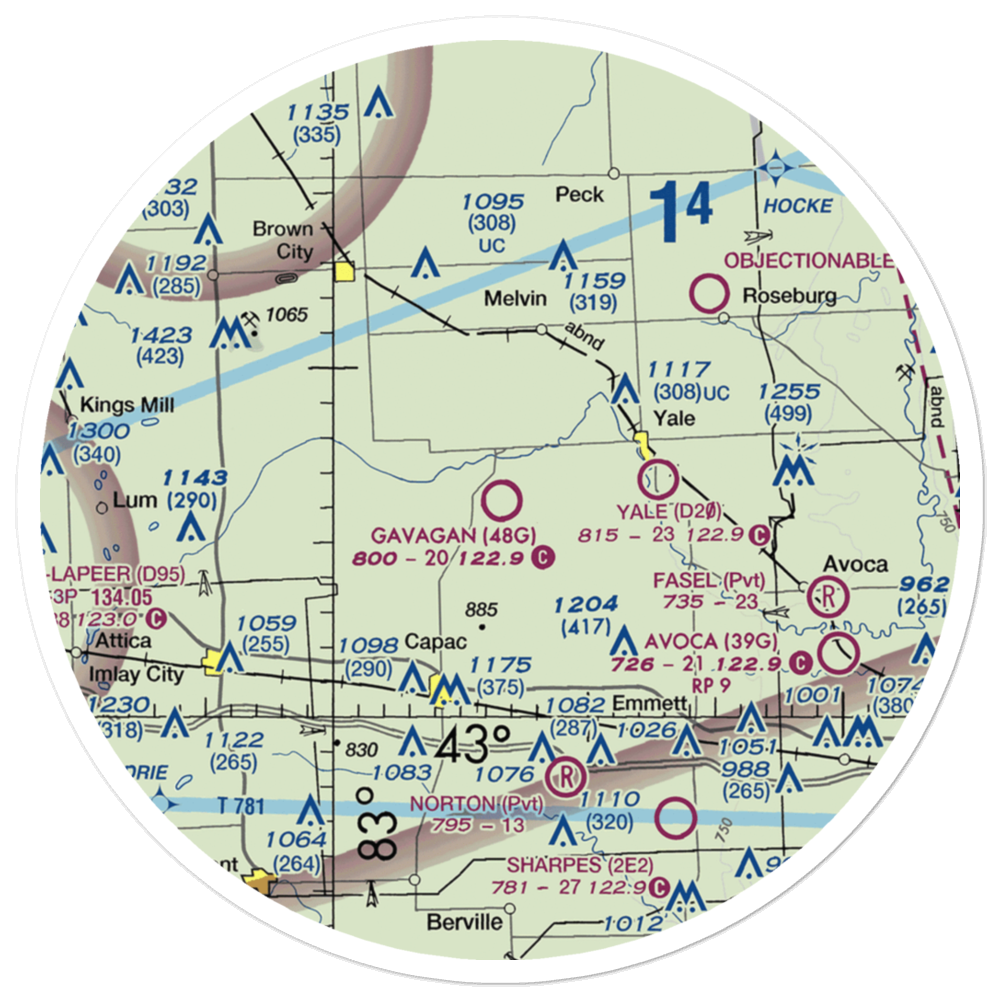 Gavagan Field (48G) VFR Sectional Sticker (30 mile) 