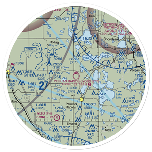 Pelican Rapids Muni-Lyon's Field (47Y) VFR Sectional Sticker (30 mile)