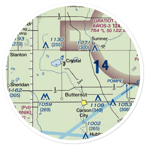 Mayes Airport (47G) VFR Sectional Sticker (20 mile)