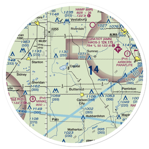 Mayes Airport (47G) VFR Sectional Sticker (30 mile)