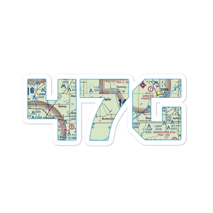 Mayes Airport (47G) VFR Sectional Sticker