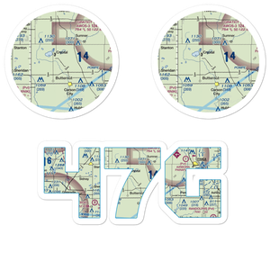 Mayes Airport (47G) VFR Sectional Sticker Pack