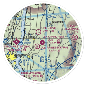 Sky Park Airport (46N) VFR Sectional Sticker (20 mile)