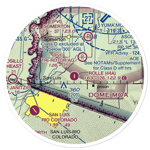 Rolle Airfield (44A) VFR Sectional Sticker (20 mile)