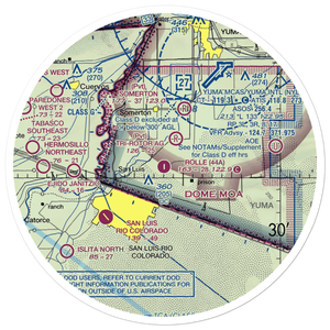 Rolle Airfield (44A) VFR Sectional Sticker (30 mile)
