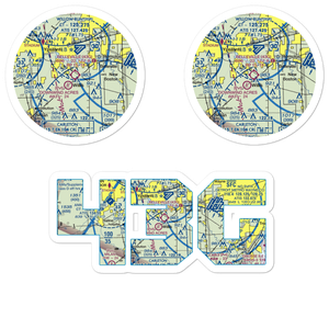 Belleville Airport (43G) VFR Sectional Sticker Pack